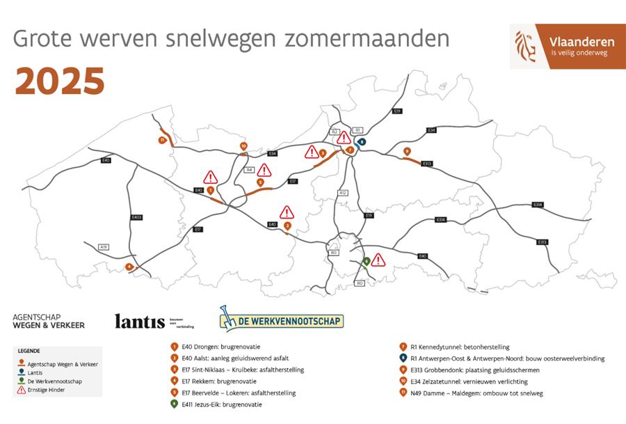 Straks op de weg? Hou rekening met deze zomerwerven